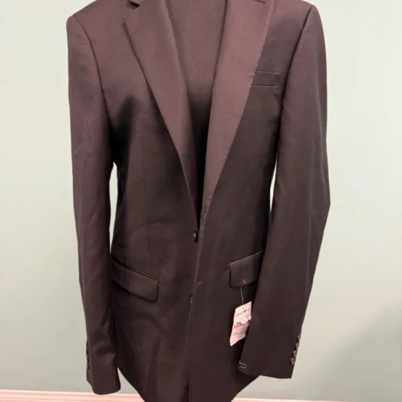 Calvin Klein mens suit jacket size 40L in black - Picture 2 of 8